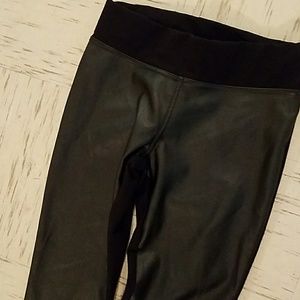 Black Leather Skinny Pants